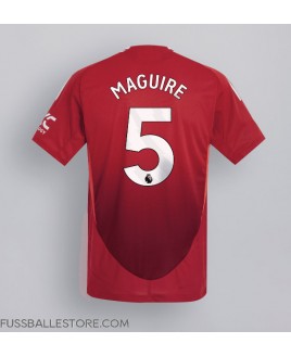 Günstige Manchester United Harry Maguire #5 Heimtrikot 2024-25 Kurzarm